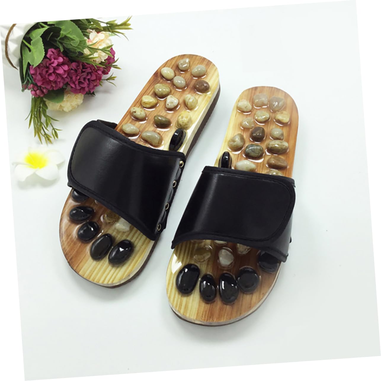 Rutschfeste Fußpflegeschuhe mit Fußmassage für Damen und Herren Größe 43 | Gewebe und Eva, Professioneller Fußkomfort, Entspannende Druckpunkte, Unisex Modell mit Sicherem Halt