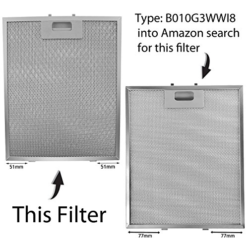 Spares2Go Filtro Metallico Antigrasso Cappa