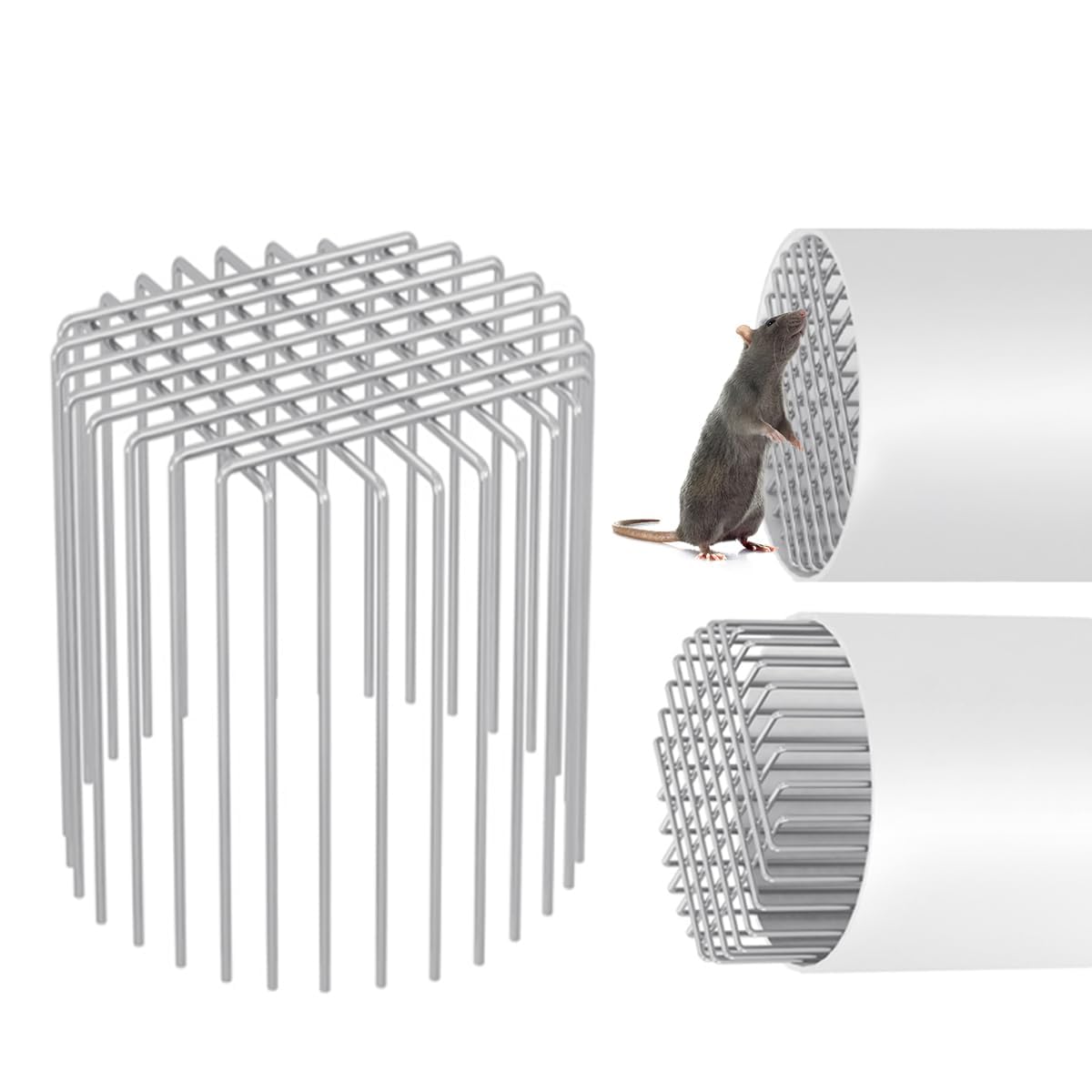 PAXCOO Anti-Rat Drain Cover | Universal Rust-Resistant Wire Mesh Pipe Guard for 95-95mm Outlets | Rodent Blocker & Drain Stopper | Prevents Clogs, Backflow & Insects in Sewer Pipes-image-15