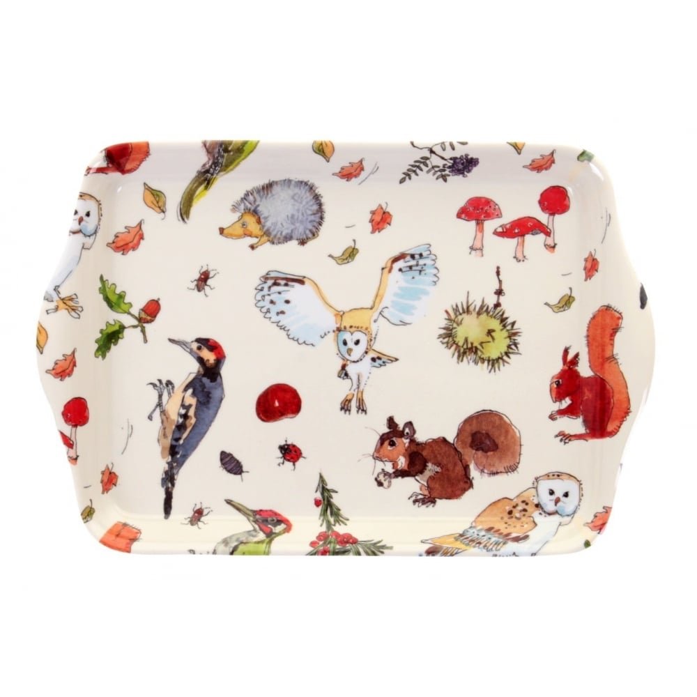 Ulster Weavers White Woodland Small Scatter Tray By Madeline Floyd