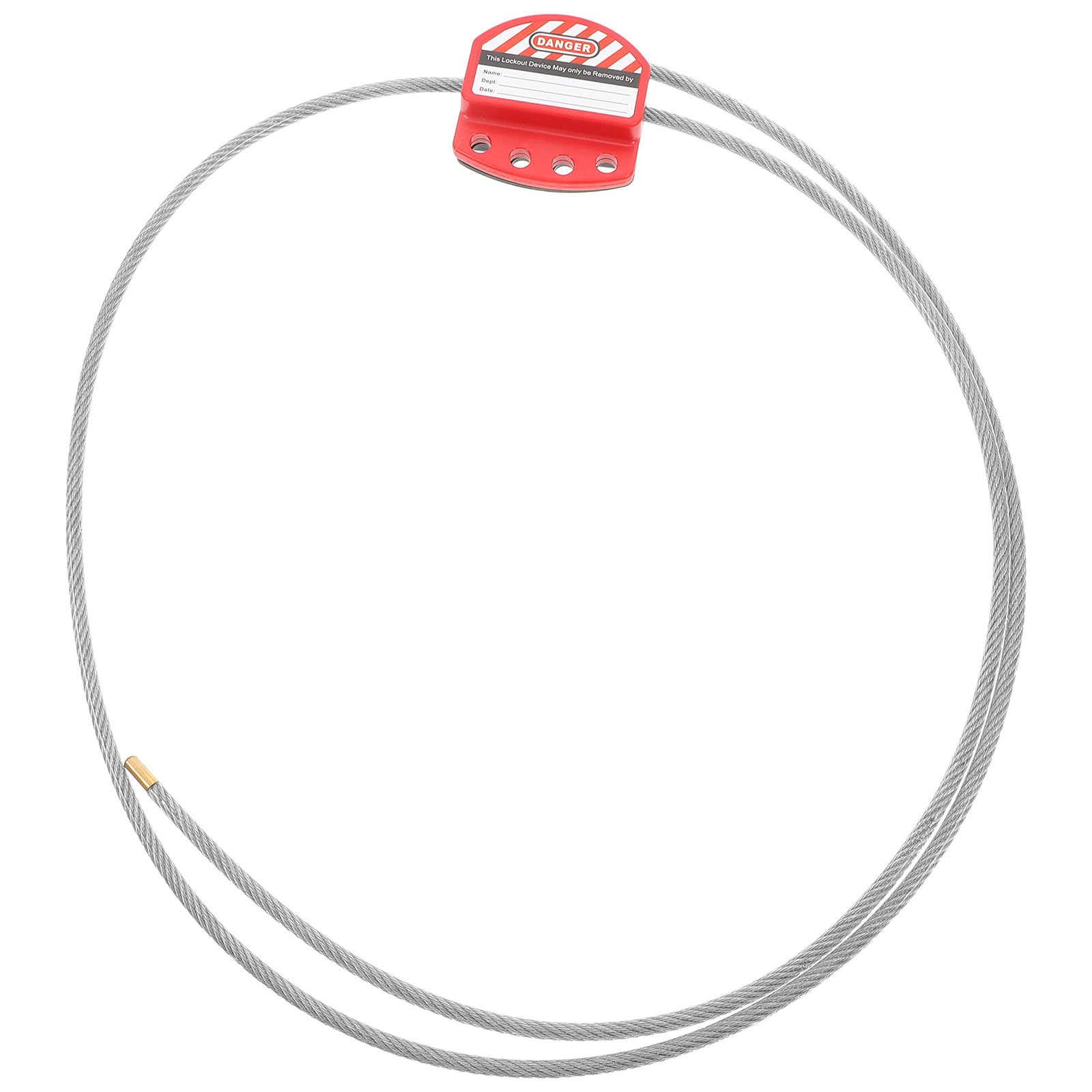 Evita aperturas accidentales: cable de seguridad industrial de acero inoxidable