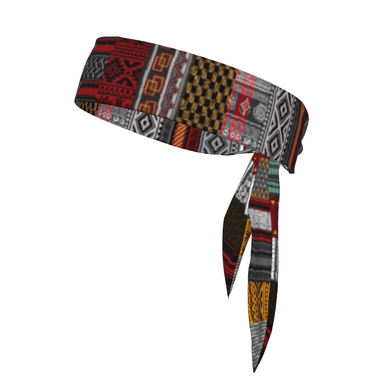 Sports Tie Headband Bandana Running Athletic Sweat Band Elastic Adjustable Sport Head Tie for Men Women Head Ties Ninja Tie Headbands Tennis Sweatbands Soccer Basketball Teams Running Head Band-image-6