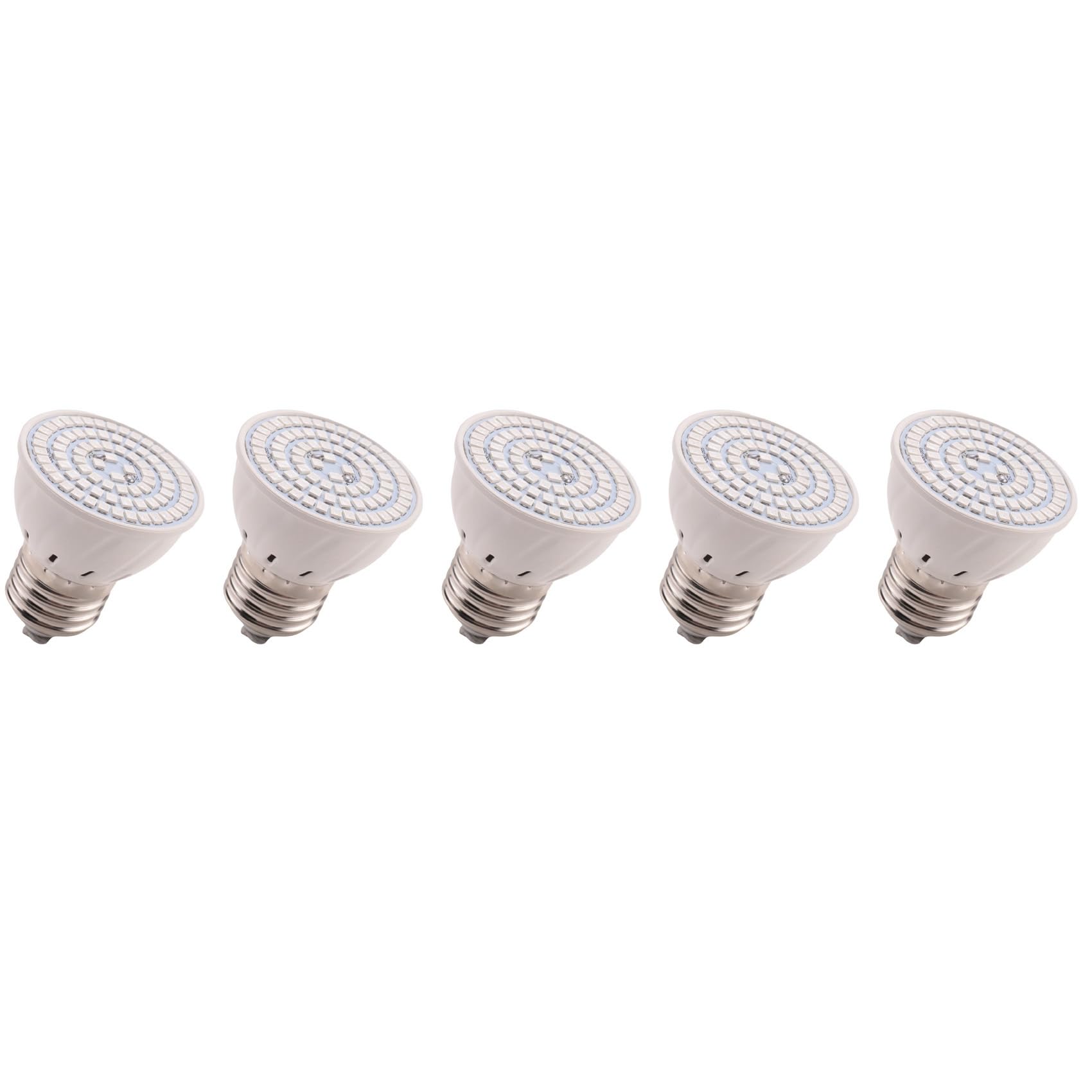 Hndhbfgrt 5X E27 80 LEDs Plant Grow Lamp LED Full Spectrum Growth Light Bulbs Seedling Flower Phyto Lamp
