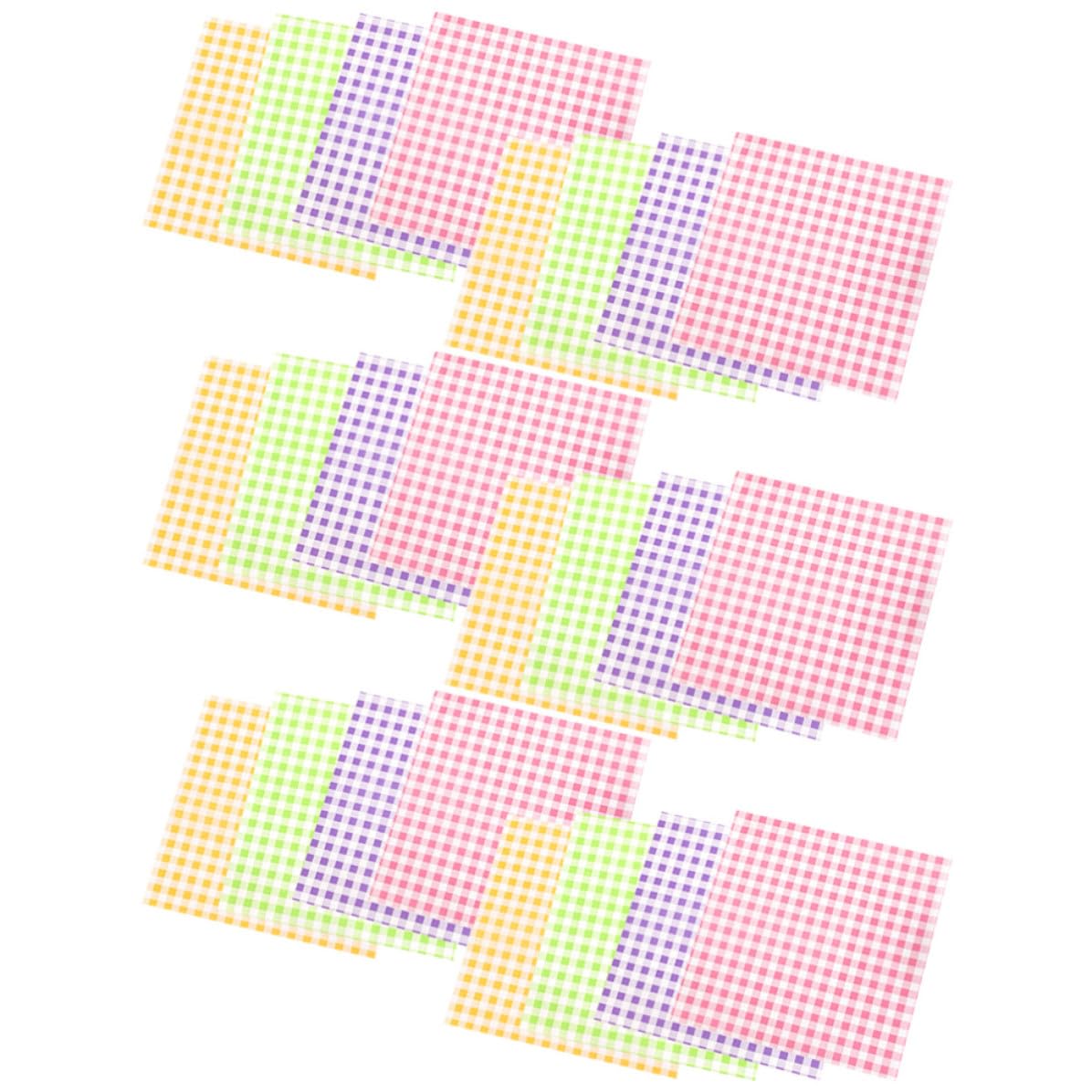 Papel para Hornear Antigrasa Estampado a Cuadros Retro, 400 Piezas de Papel para Envolver Alimentos, Resistente al Aceite y Antiadherente, Adecuado para Barbacoas