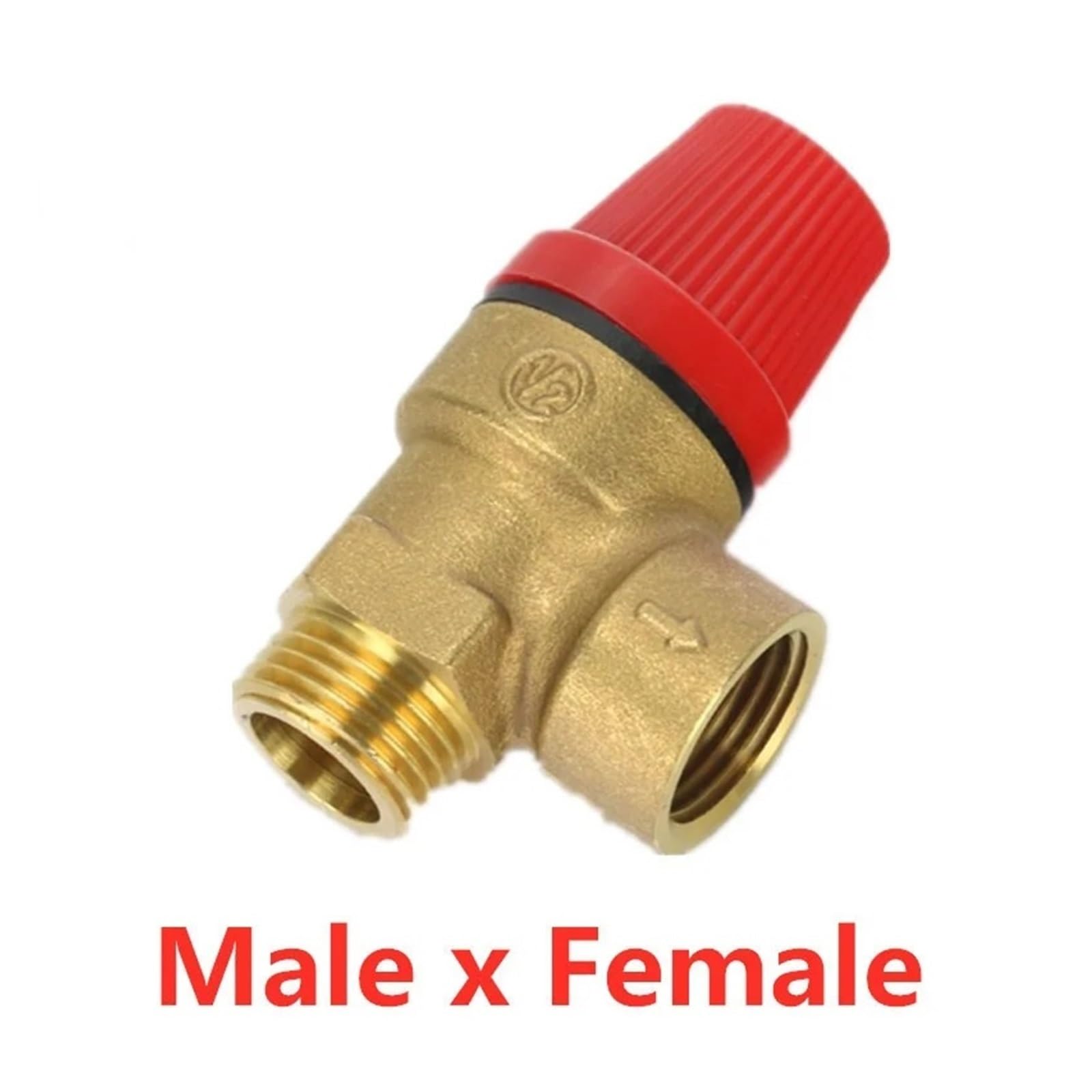 Valvola di sicurezza in ottone, interruttore di scarico for scaldabagno solare, filo interno ed esterno, valvola di sicurezza in ottone da 1/2" e 3/4"(3/4",FEMALE FEMALE_8BAR)