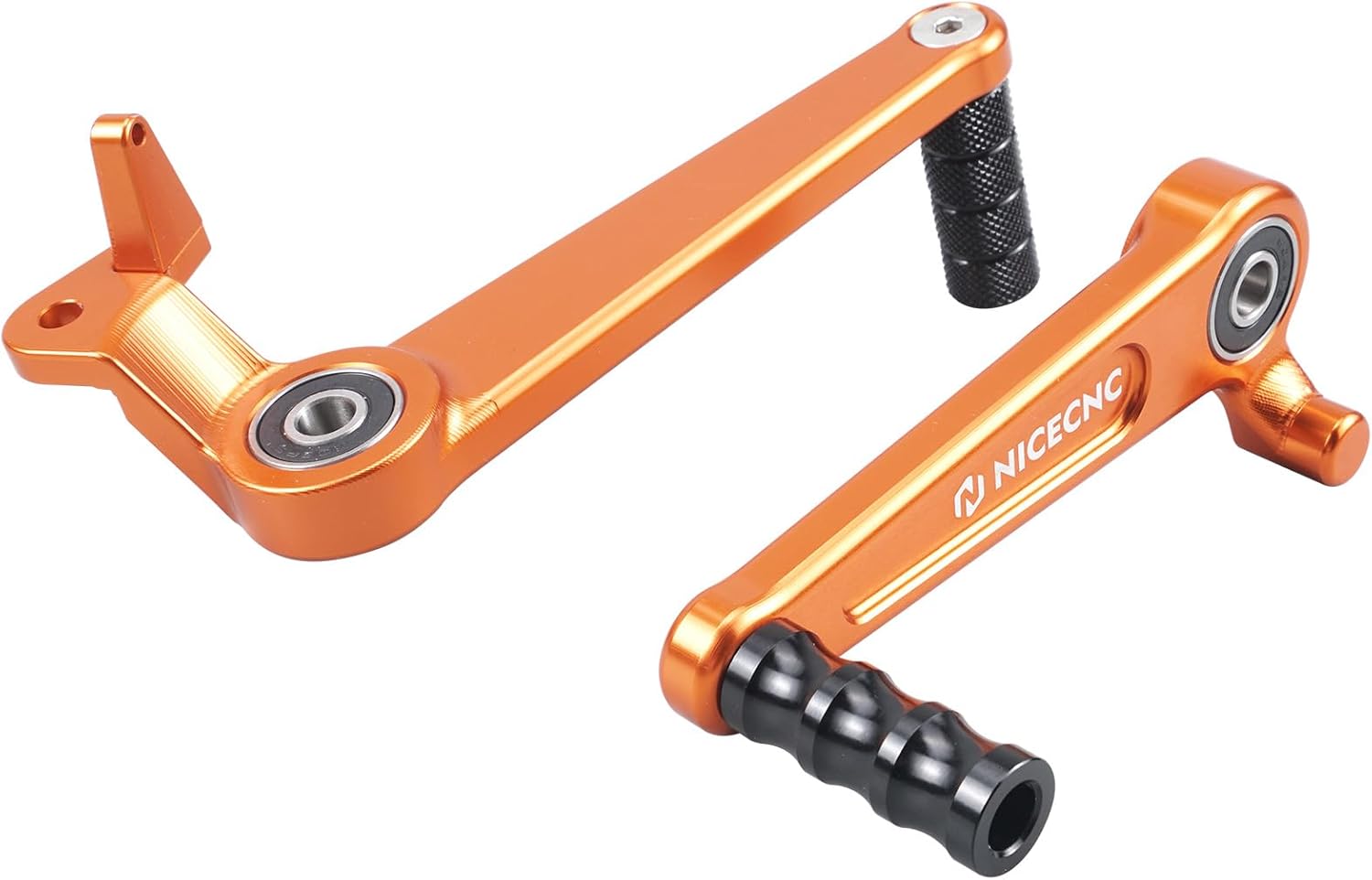 NICECNC Orange Brake and Clutch Gear Footrest Shifting Rod Compatible with 125/250/390 Duke 2017-2023, 200 Duke 2020-2023
