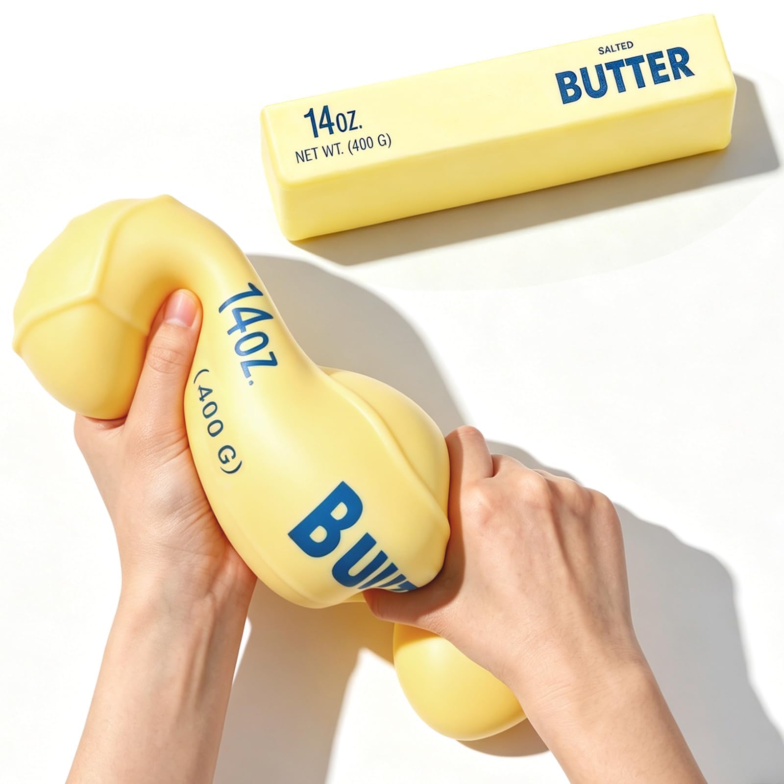 25cm Giant Butter Squishy, Grande Squishy Burro 14oz, Giocattolo Antistress Morbido Slow Rising, Stress Ball da Stringere per Bambini e Adulti, Fidget Toy Rilassante, Idea Regalo e Party Favor (1pcs)