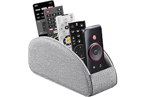 Premium PU Leather Remote Control Organizer for Ultimate Tabletop Convenience