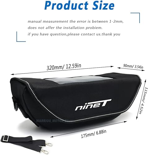 Miniatura 4 de Willis Bolsa de manillar de motocicleta para RnineT R nineT, pantalla táctil, bolsa de viaje de motocicleta de alta capacidad, impermeable y a