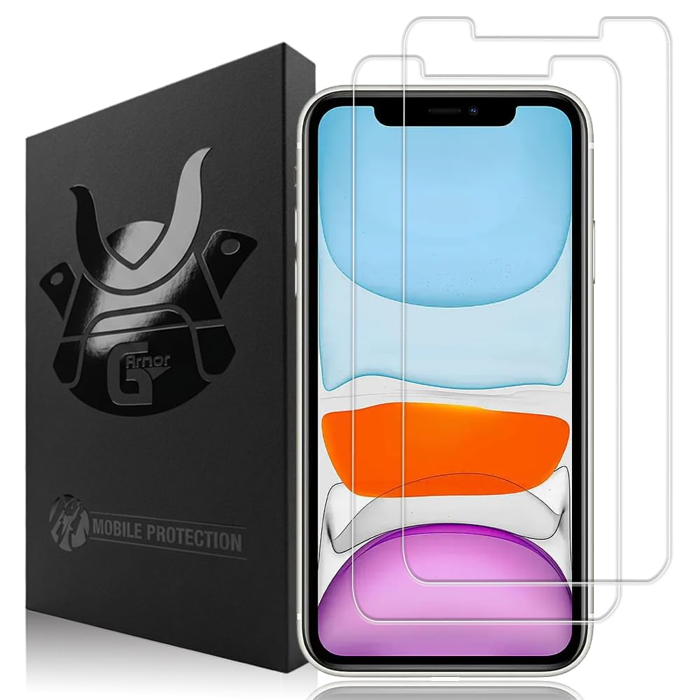 2 Pack Glass Screen Protector for iPhone XR and 11