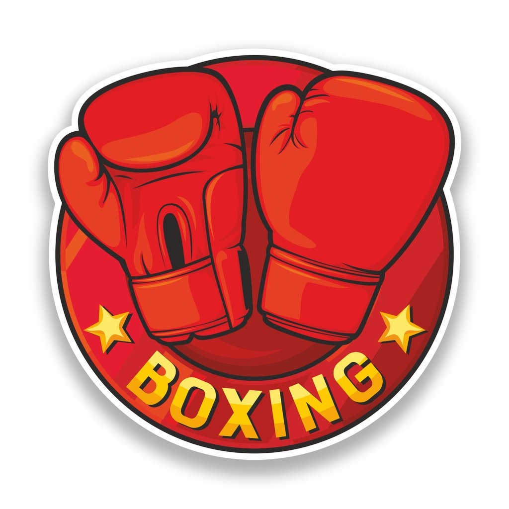 Destinationvinyl Multi 2 X 15Cm/150Mm Boxing Gloves Vinyl Stickers Sports #7154