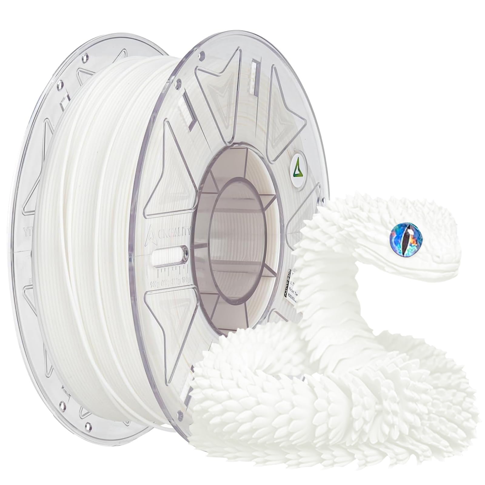 2025 New Official RFID CREALITY Hyper PLA RFID Filament 1.75mm for K2 Plus Combo, High Speed 30-600mm/s 3D Printer Filament, 1kg(2.2lbs)/Spool Hyper PLA RFID Support CFS, for Most 3D Printers White
