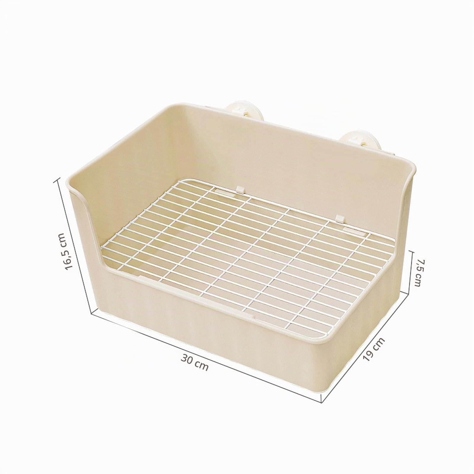 F Fityle Bac à litière pour Lapin Potty Trainer Tray Literie Box Cage WC Bunny Toilet Box Pet Pan pour Petits Animaux, Chinchilla, Furet, Chats d'intérieur, Brun
