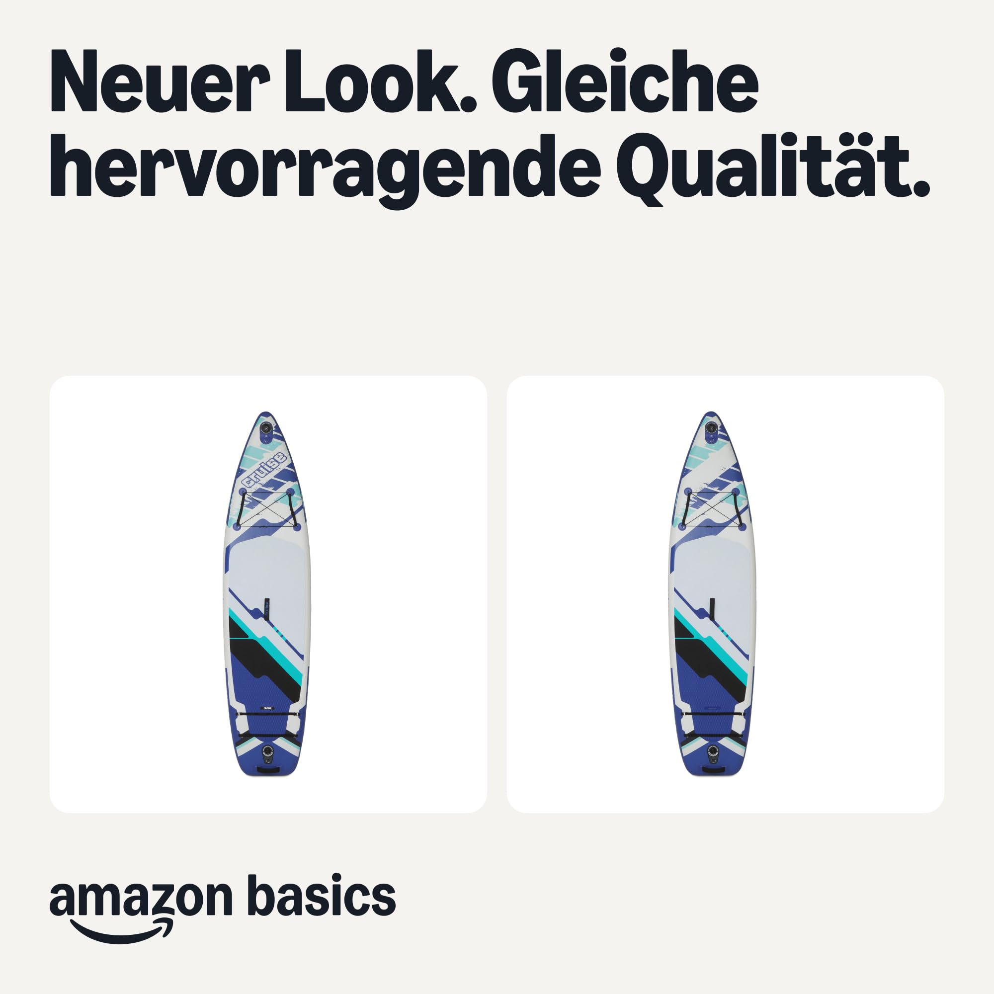 Amazon Basics Stand Up Paddleboard mit komplettem Zubehörset, 335 cm x 84 cm, Blau