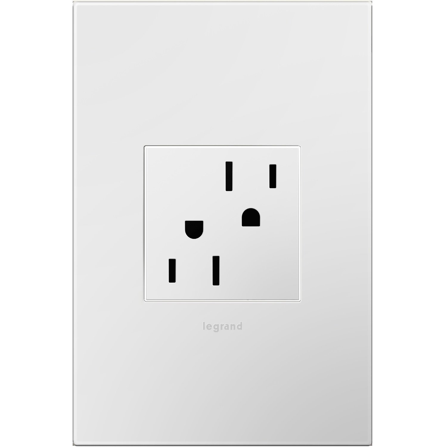Legrand adorne 15A Tamper-Resistant Outlet with Matching Wall Plate (Graphite Finish, 4 Pack), ARTR152G4WP-4PK
