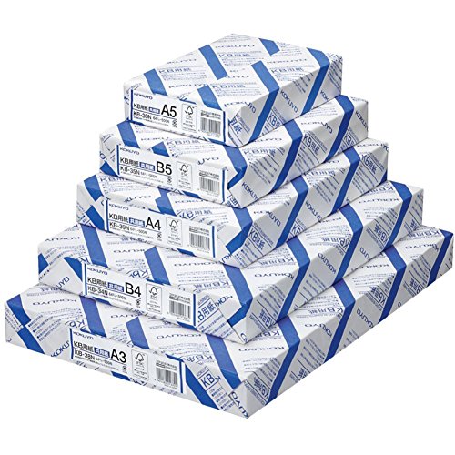 Image of Kokuyo B4 KB Paper 10.12 x 14.33 in, 1 Ream (500 Sheets), 80 Bright White Copy Printer Paper in Office /School /Home - 17 lb /64gsm Jam-Free, Perfect for Printing, FSC Certified (KB-34N)