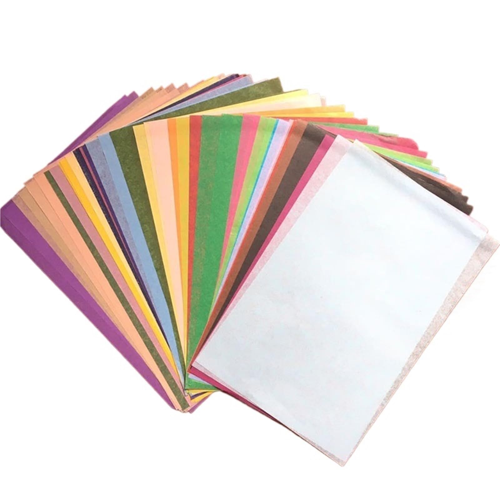 Geschenkpapier 100sheet/bag A5 Wrapping Papers Retro Multicolor Print Tissue Paper Bookmark Gift Floral Packaging(Black white dot mix)