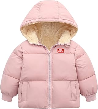 Baby Winter Coats Toddler Hooded Jackets Cotton Warm Lined Puffer Outerwear Baby Boys Girls Windproof Thick Clothes