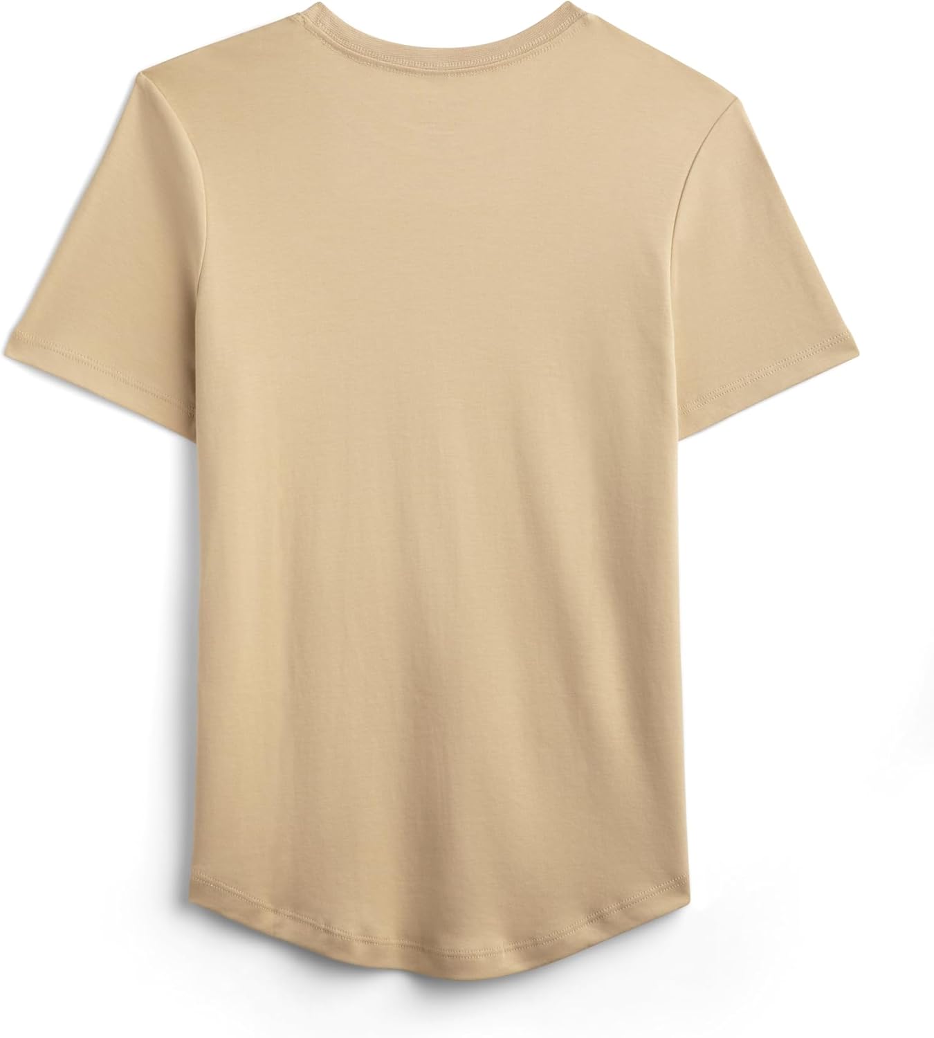 MON CHOU Women’s 100% Organic Peruvian Pima Cotton Crew Neck T-Shirt Relaxed Fit Short Sleeve Curved Hem Everyday Loungewear - Image 2