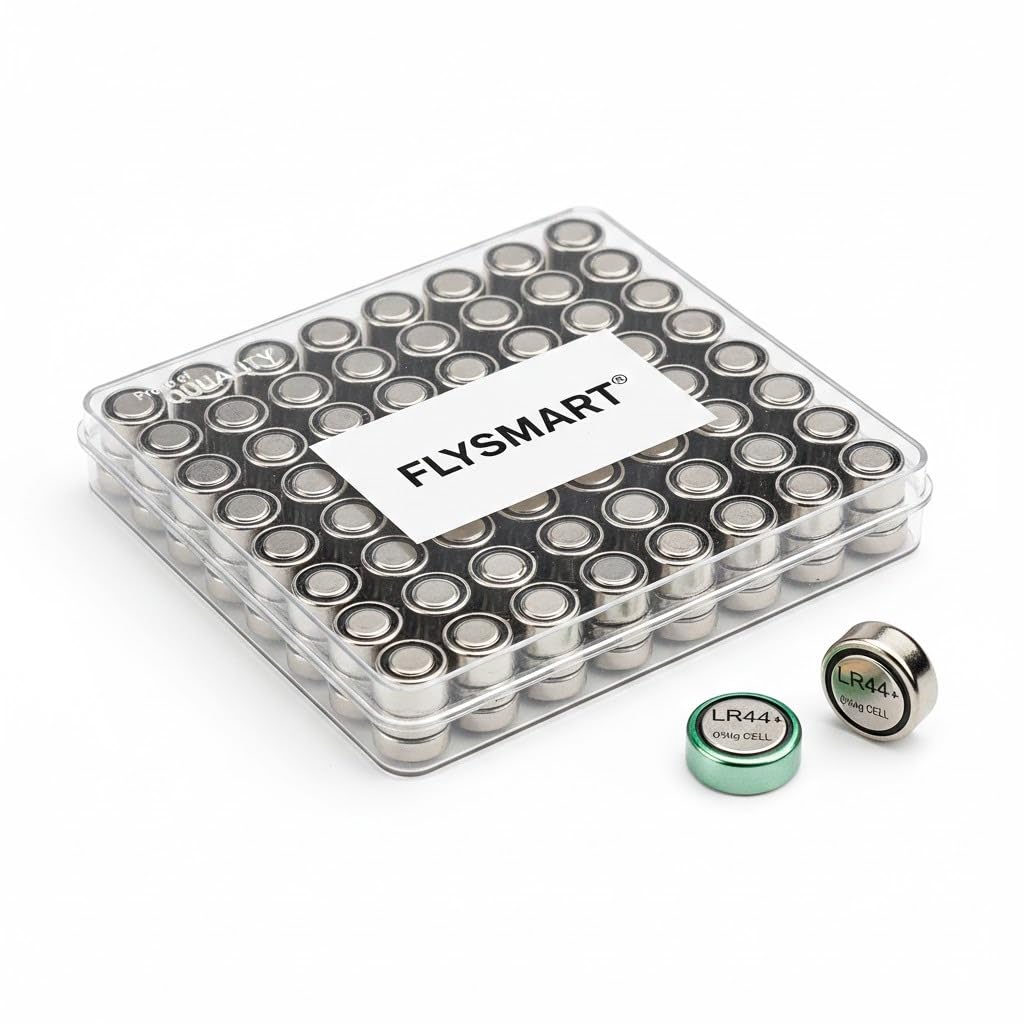 Flysmart AG13 / LR44 1.5V Alkaline Button Coin Cell Battery – Compatible with LR44, AG13, SR44, A76, 357A – for Laser, LED Diya, Microphone, Toys & Small Electronic Devices. (Pack of 25)-image-34
