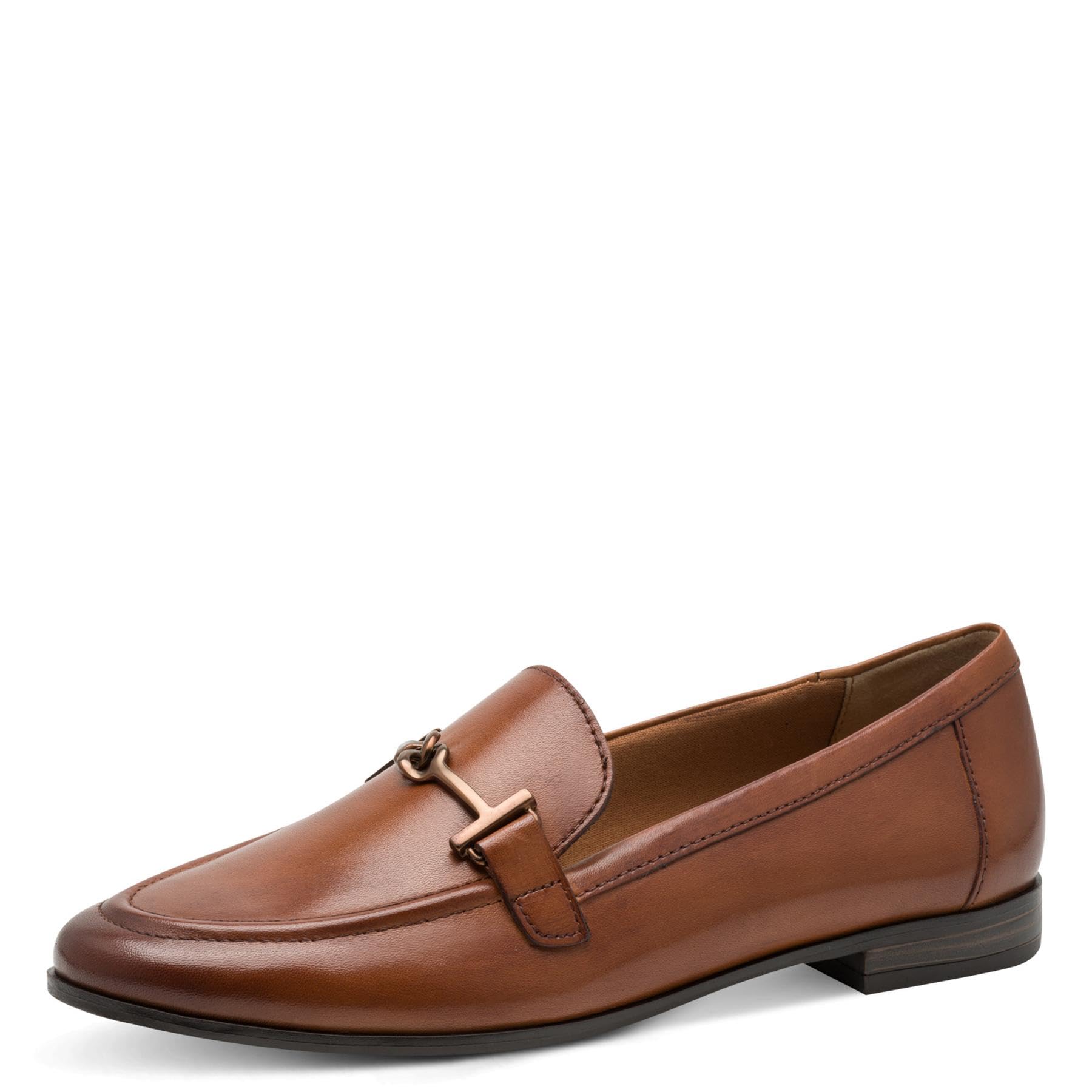MARCO TOZZI Women's Slipper 2-24246-45 Loafer, Cognac, 7.5 UK