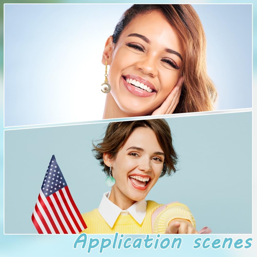 PH PandaHall 75pcs 5 Colors French Earring Hooks Leverback Ear Wires Stainless Steel Earring Hooks with Pendant Clasp Earring Supplies for Women Men DIY Earring Jewelry Making - Image 6