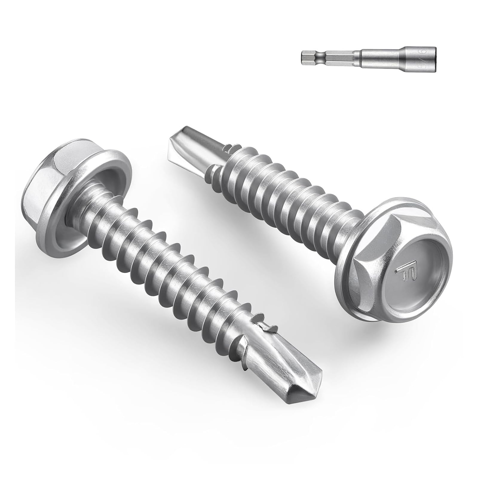 Black Self-Tapping Screws - 58pcs #10 Stainless Steel -25 Black Self-Tapping Screws - 58pcs #10 Stainless Steel -25