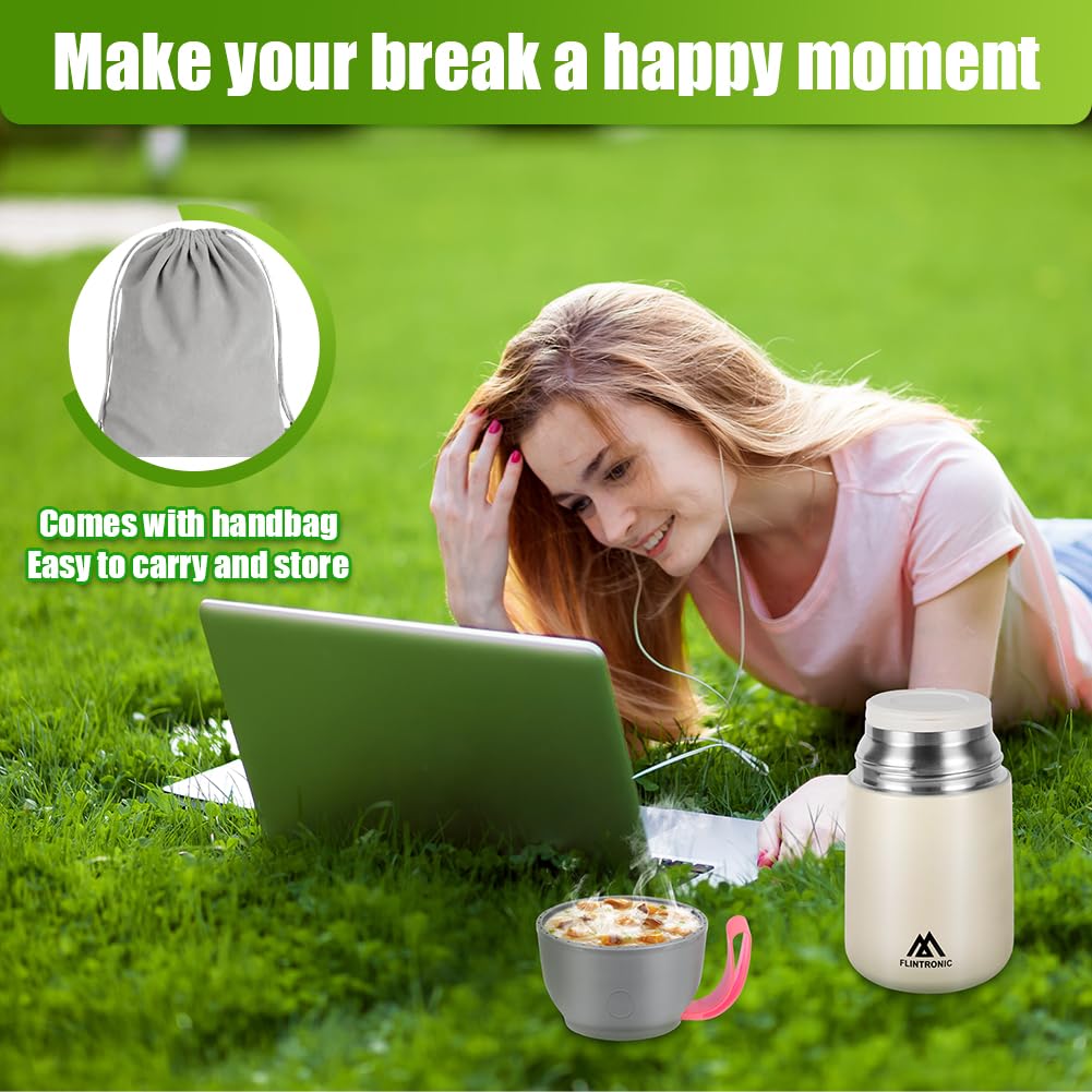 Contenitore Termico Per Cibo Flintronic - 450ml Acciaio Inox | Mantiene Caldo/freddo - Foto 2