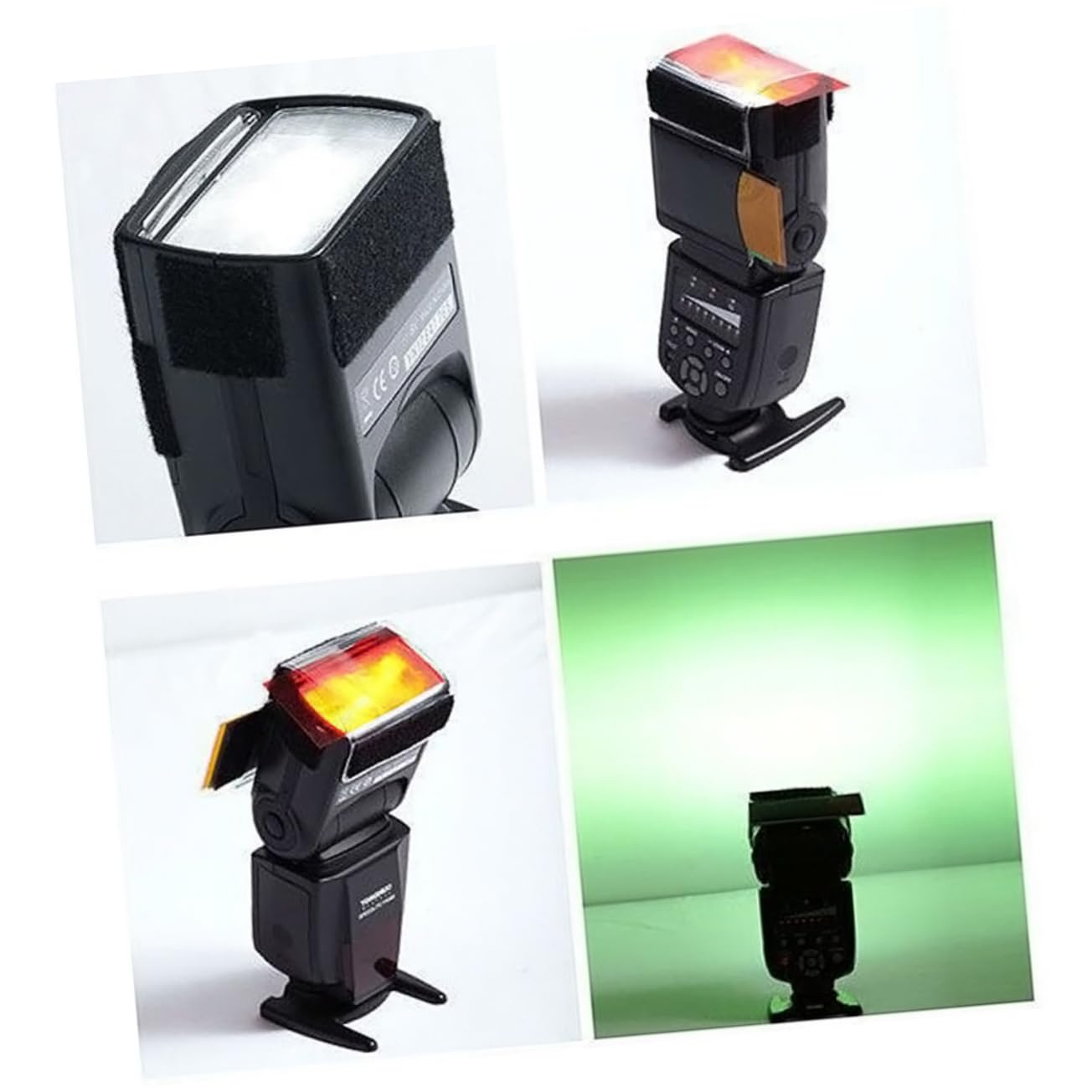 ARTIBETTER 12 Color Filter Gels Filter Card Gel Filters Flashlight Gel Filter Paper Colorful