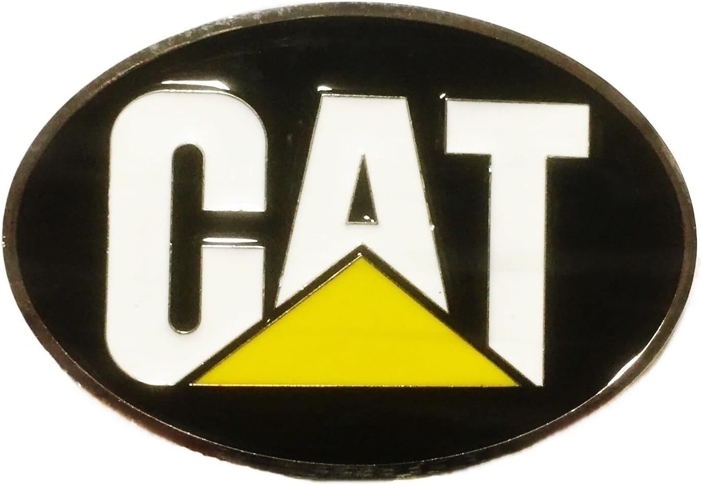 TCB Creations Caterpillar CAT Power Metal Enamel Belt Buckle