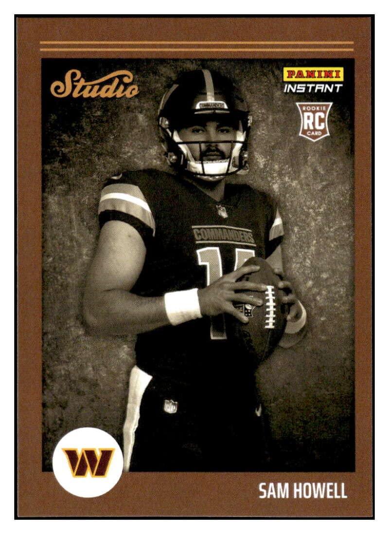SAM HOWELL RC 2022 Panini Instant Studio ROOKIE /911#S41 Commanders NM+-MT+ NFL Football