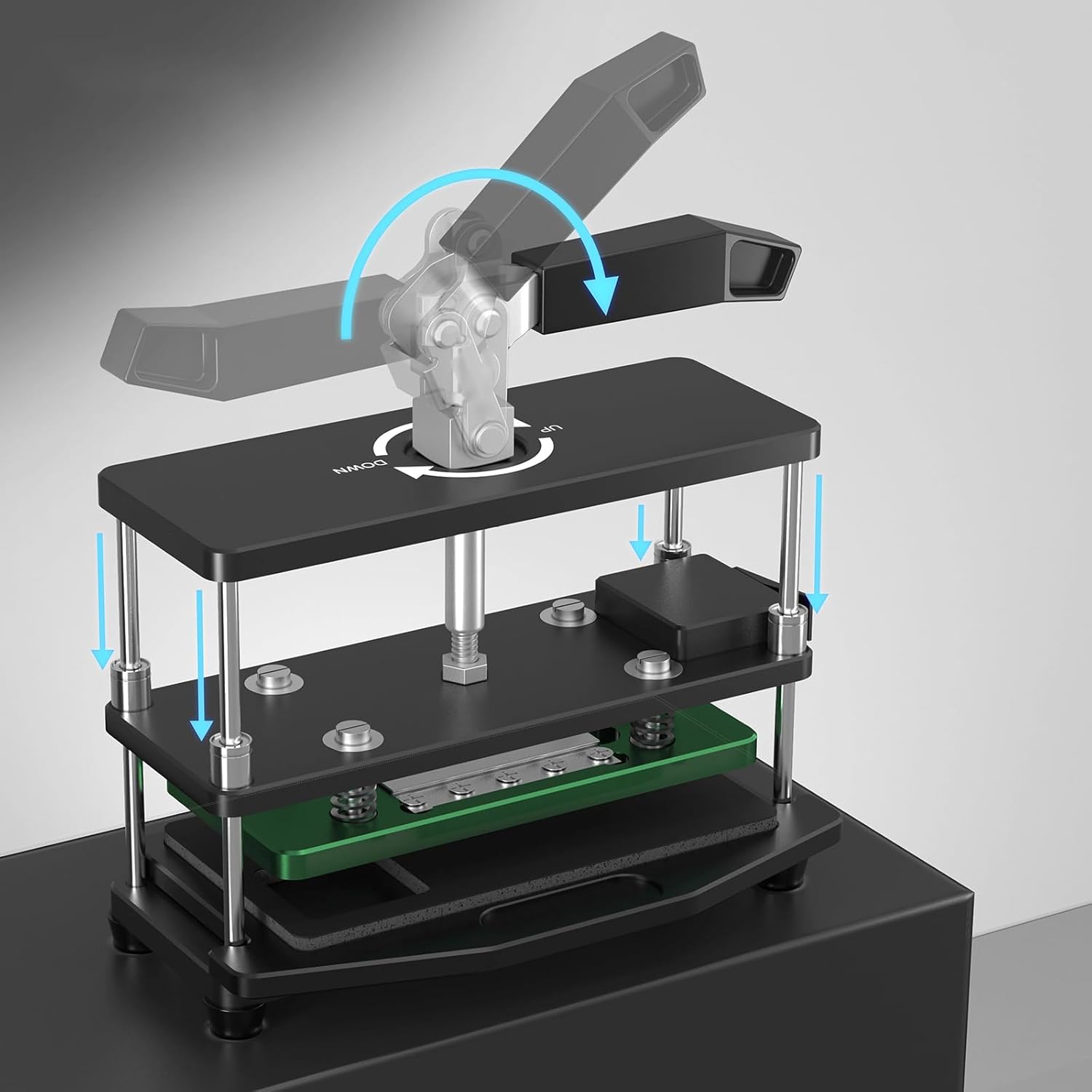 Universal Phone Pressure Mold, Phone LCD Screen Press Repair Tool, with Strong Sucktion, Adjustable Height, Precise Positioning LCD Screen Replacement Fixture, for Any Mobile Phone