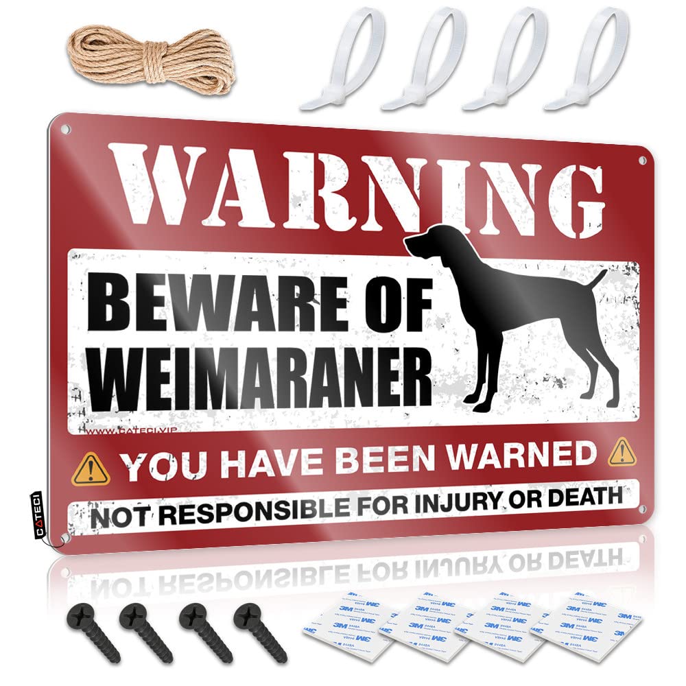 Stitch Room Decor, Decorations Gate Accessory Beware Of Weimaraner | Rustic Fun Wall Art(30X40CM)
