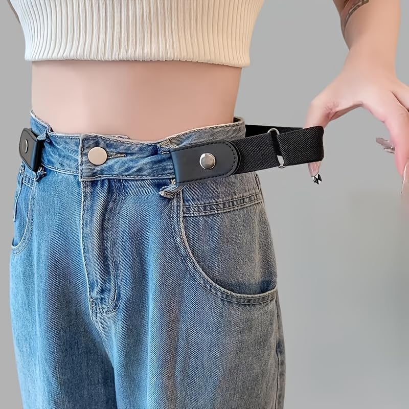 Buckle-Free Elastic Pants Belt,Adjustable Invisible Waist Belt for Jeans and Casual Pantssports-fan-belts