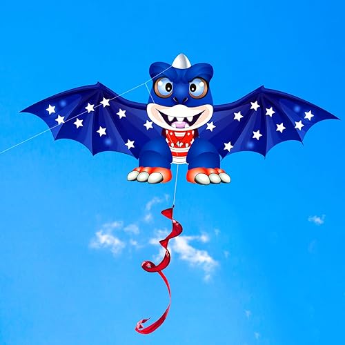 Miniatura 7 de HENGDA KITE Cometa de dragón juvenil, para niños y adultos, fácil de volar, excelente diseño de tela y estructura, las imágenes son hermosas en alta