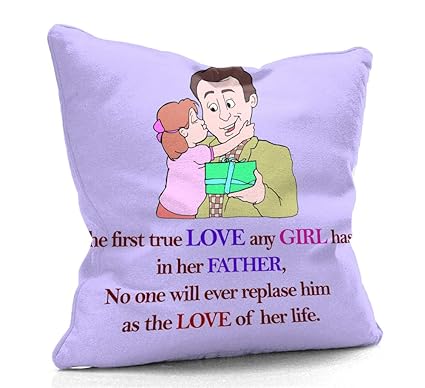 DreamVio Mirco Fabric Filled Cushion for World's Best Dad,Pyare Papa,Gifts for Daddy,Grandpa on Birthday's & Father's Day Color : Light Magenta Size : 12 x 12 inch Design 71