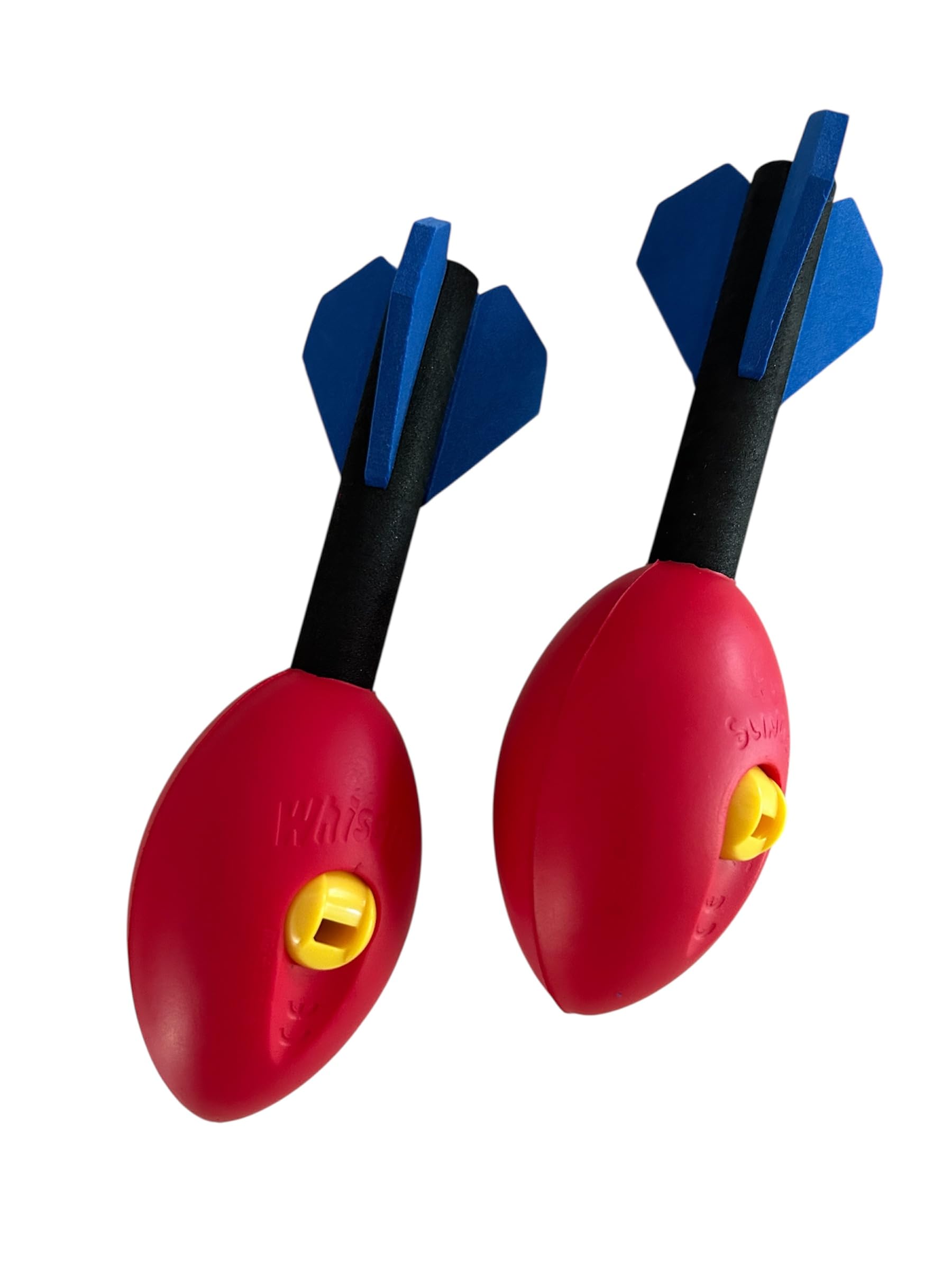 FUN SLINGER Pair of Whissile Rockets - Garden Games, Sand and Beach Games - A Great Outdoor toys in Party Outdoor Games for Kids Family Beach Toy (no rackets included)