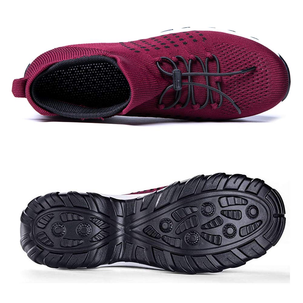 Hitmars Scarpe Ginnastica Donna Sneakers Running Camminata Corsa Basse Air Traspiranti Sportive Nero Blu Rosa Cachi Bianca Taglia 35-44