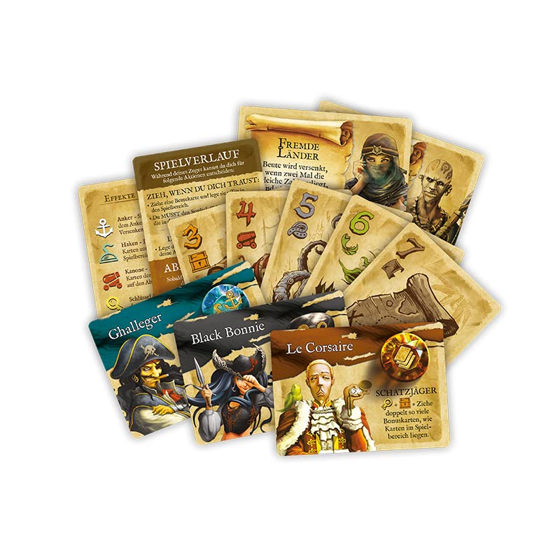 Heidelberger Spieleverlag- Dead Man's Draw Pirata Gioco Multicolore MDG