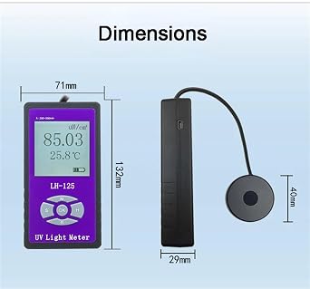 UVA + UVB LH-125 Barrier Ultraviolet Transmittance Penetration Rate Irradiance Detector Radiometer UV Light Meter