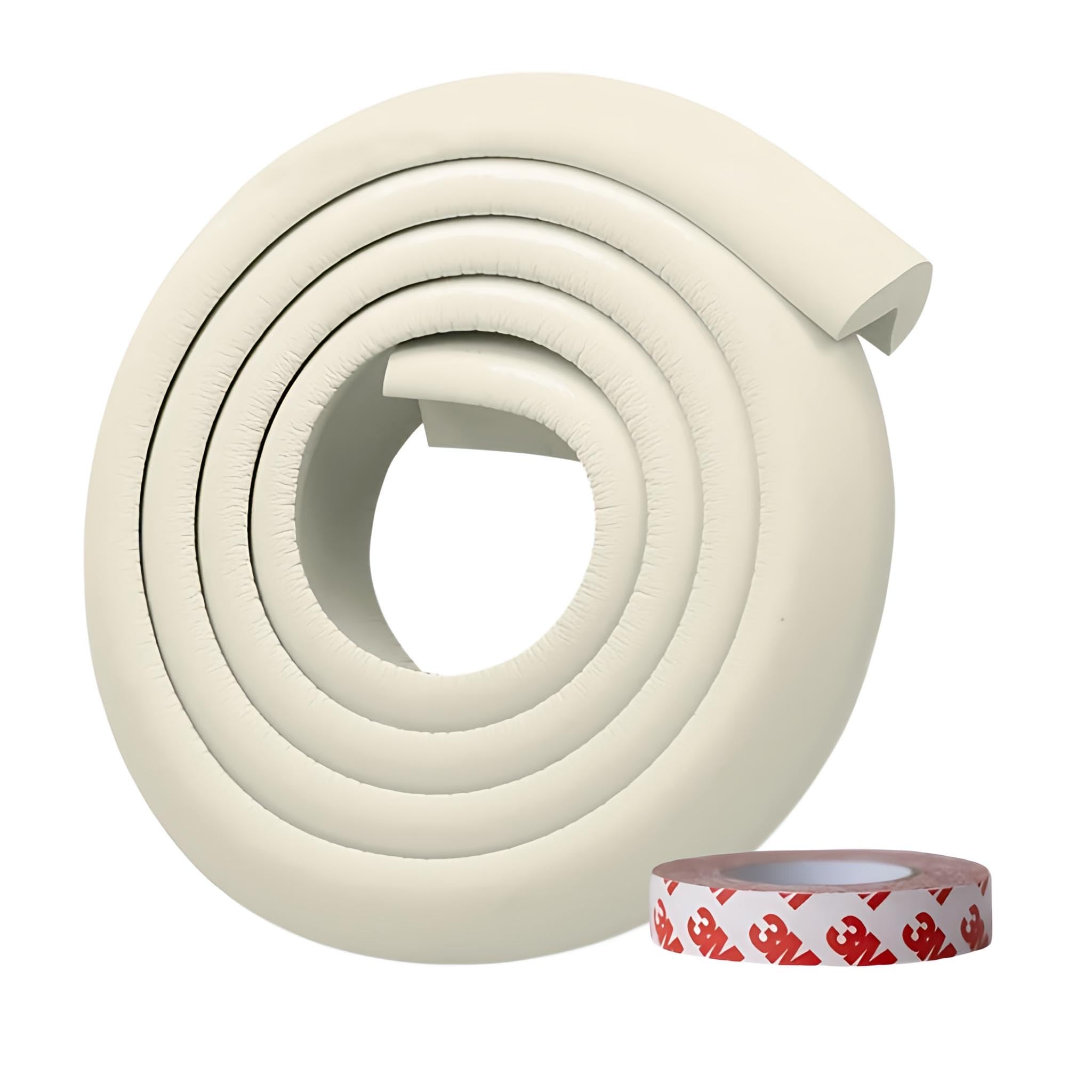KidDough Baby Proofing Safety Strip, Furniture Edge and Corner Guards (2 Meters Extra Thick White)-picture-25