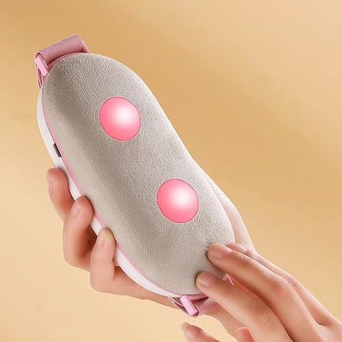 Miniatura 4 de Almohadilla térmica menstrual inalámbrica portátil con 3 niveles de calor y 3 modos de masaje de vibración, cinturón eléctrico de calentamiento