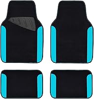 Vista 17 de CAR PASS Alfombrilla impermeable para automóvil, alfombrillas universales para automóvil con almohadilla para el talón del conductor, alfombra