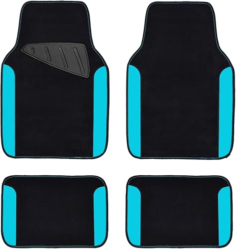 Miniatura 19 de CAR PASS Alfombra impermeable de piel sintética de ajuste universal arcoíris para automóvil, alfombrillas antideslizantes para SUV, camionetas