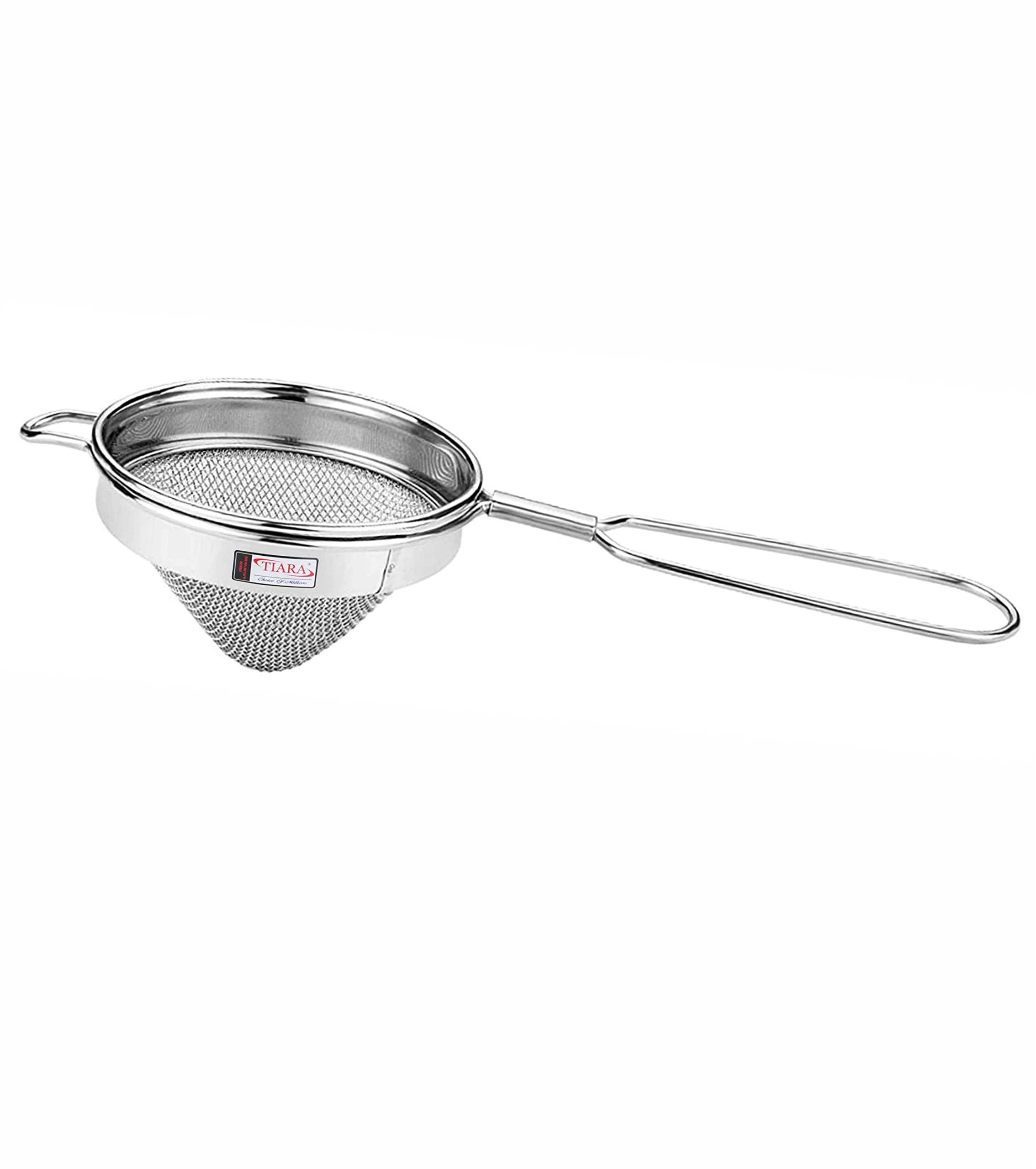 TIARA - MAX CONICAL Double Net Tea Coffee Strainer chalni (Size 2) 8cm Diameter (B09H7L41PV) Amazon Price History, Amazon Price Tracker