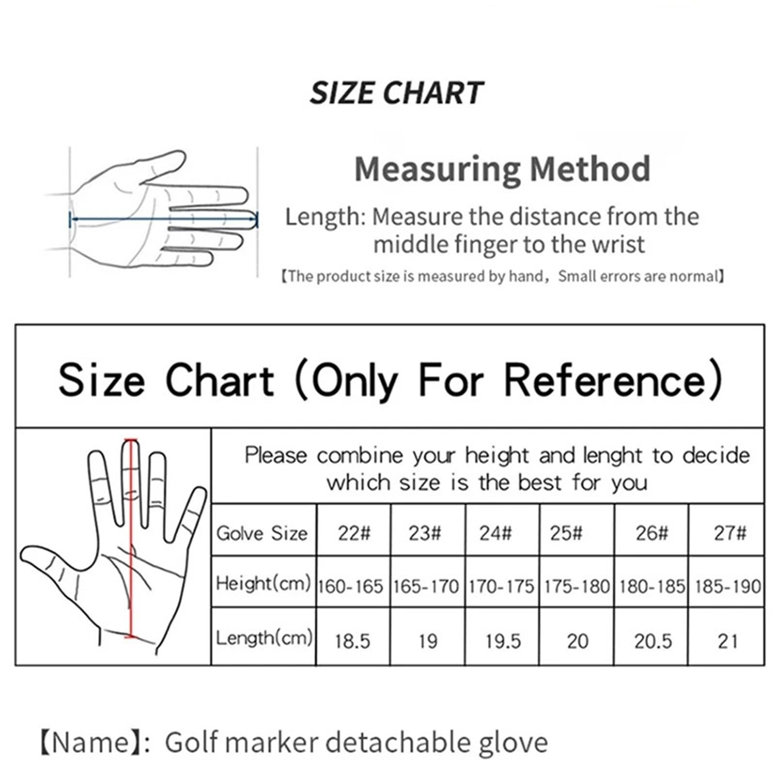 2PCS Golf Handschuhe können auf der linken und rechten Hand getragen Werden. Stoff weiche, atmungsaktive, Fahren, Radfahren, Outdoor
