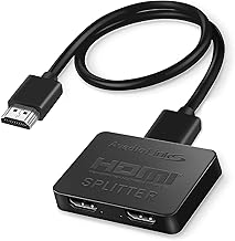 avedio links HDMI 分配器 4K 1入力2出力 HDMI 二股 スプリッター 2台同時出力 3D HDCP1.4対応 分配機 複製/ミラーのみ 拡張モードなし 1.2m高速ケーブル付属 ゲーム機/HDTV/DVDプレーヤーに適用 Type-C充電ポート搭載