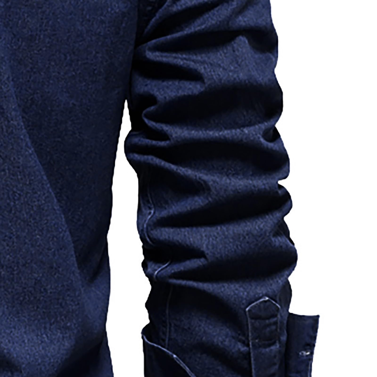 Camicia da uomo a maniche lunghe in denim, casual, con bottoni, con tasche sul petto, leggera e confortevole, da indossare tutti i giorni, elegante design western, per tutte le stagioni, look classico