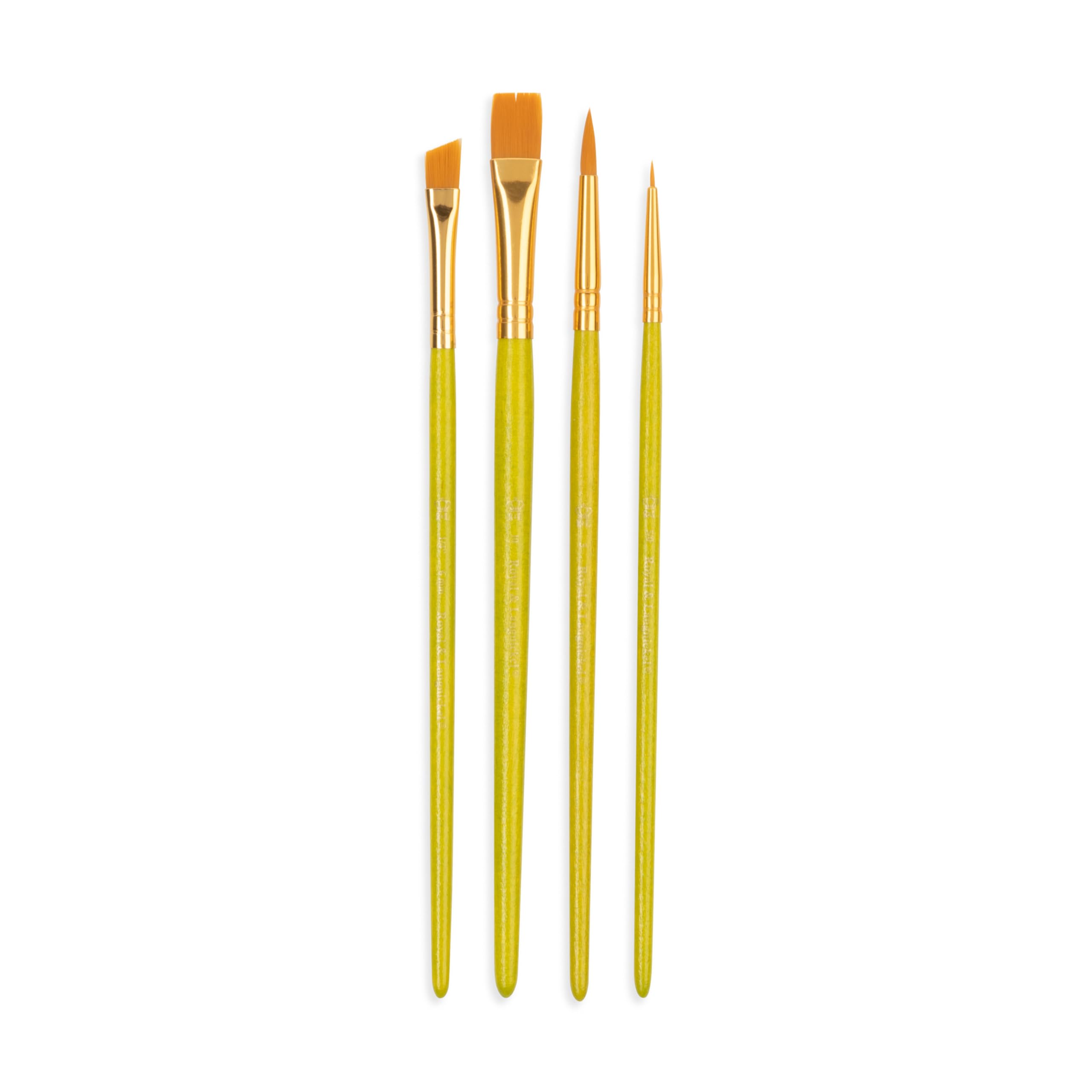Royal Brush Złoty zestaw pędzli taklon Value Pack