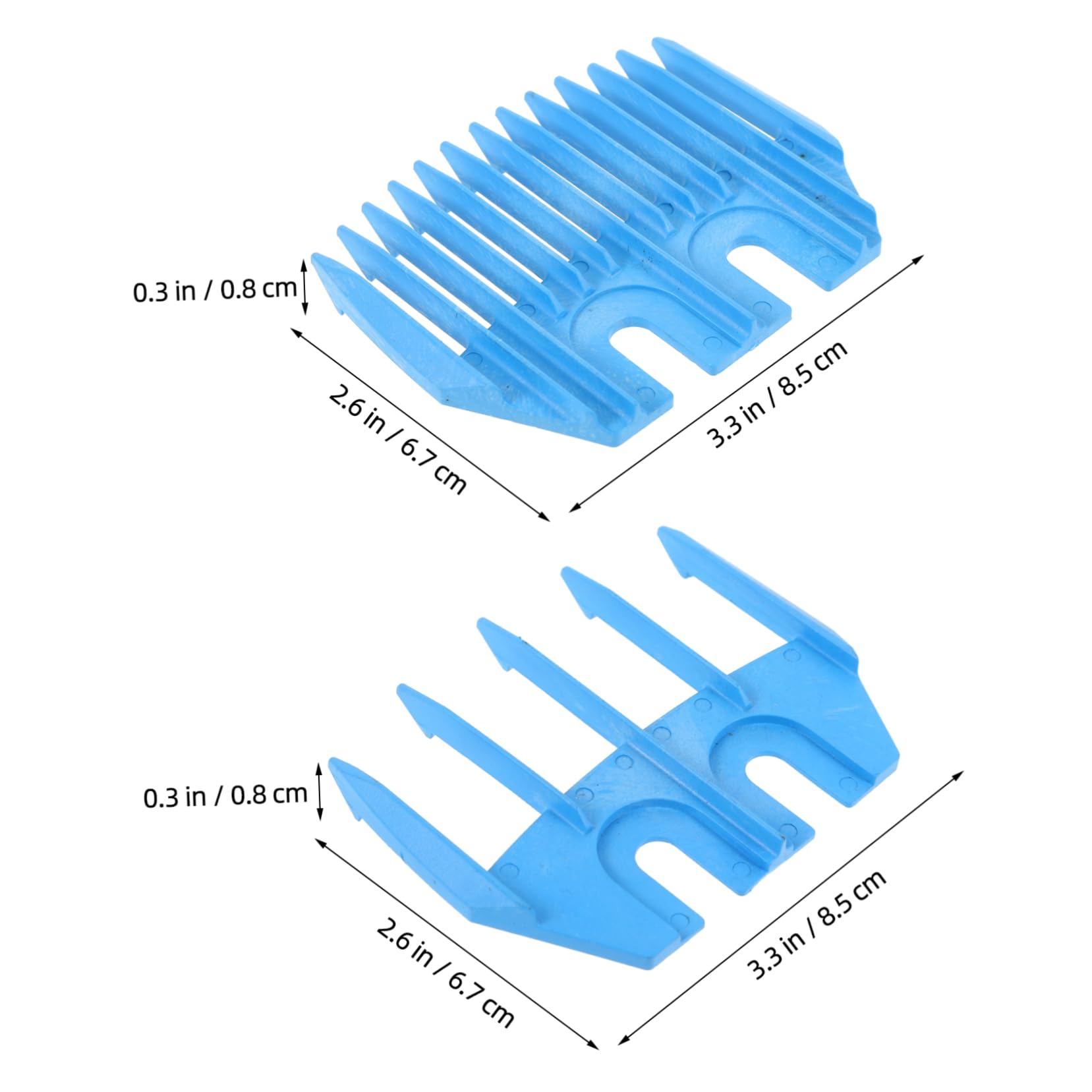 SEWOART 2Pcs Professional Sheep Shear Guide Trimmer Attachment Clipper Guide for Grooming Efficient Positioning and Versatile Use with Tooth Tooth Options
